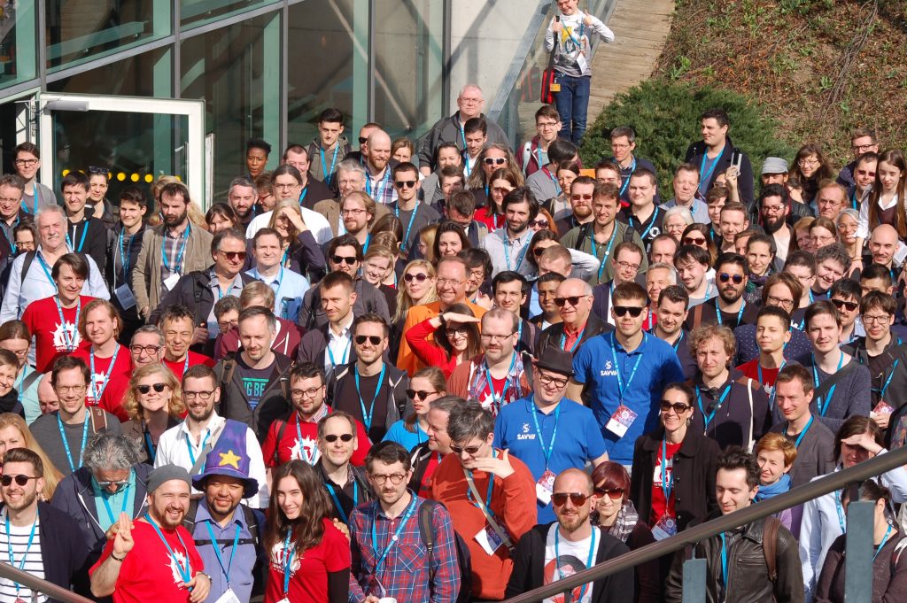 group picture of WordCamp Vienna 2018 attendees