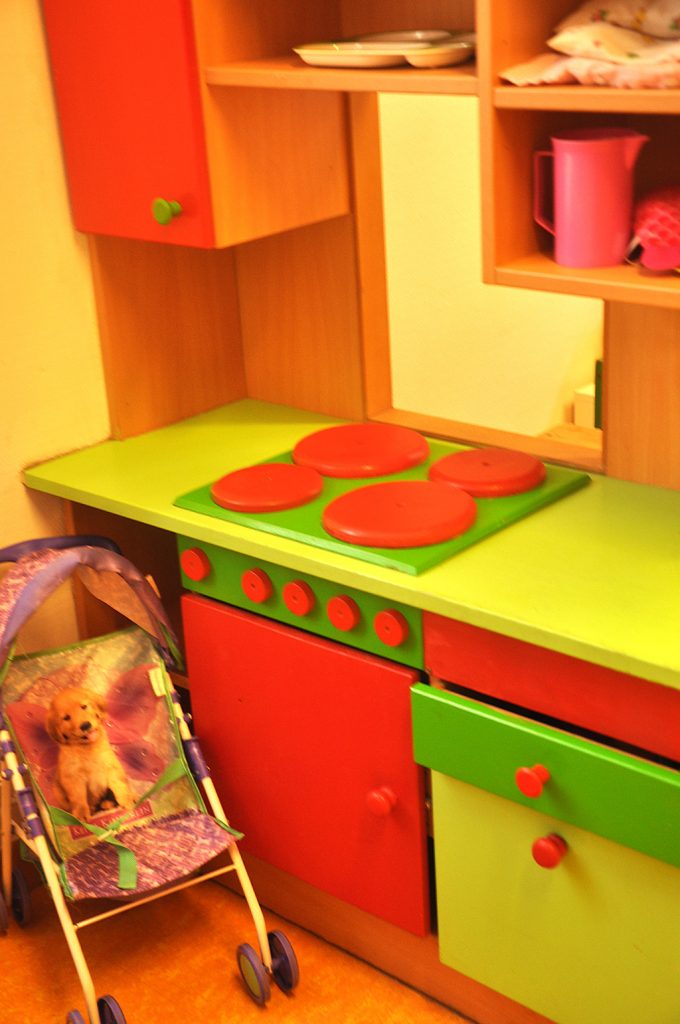 a toy kitchen for kids